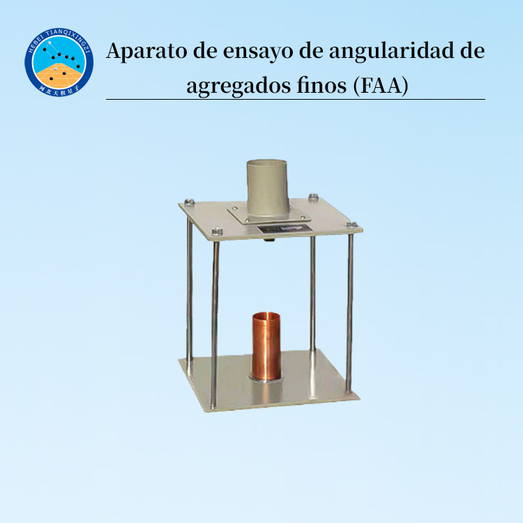 Aparato de ensayo de angularidad de agregados finos (FAA)