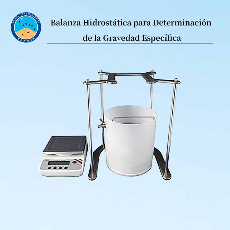 Balanza Hidrostática para Determinación de la Gravedad Específica