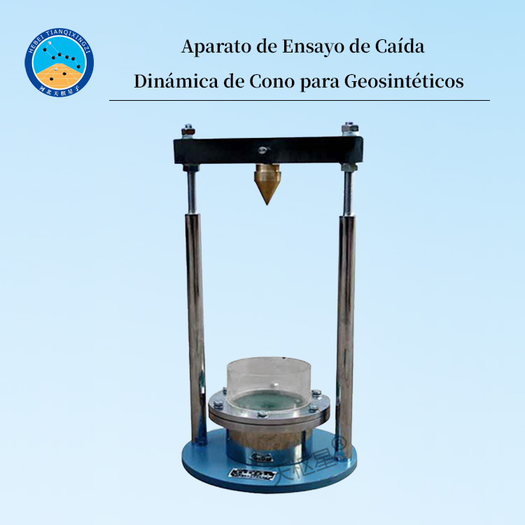 Aparato de Ensayo de Caída Dinámica de Cono para Geosintéticos
