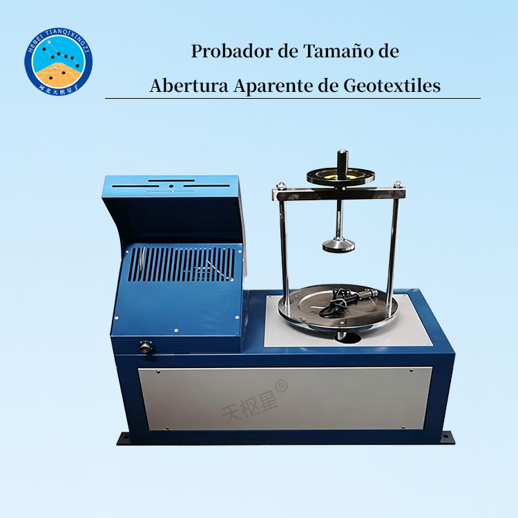 Probador de Tamaño de Abertura Aparente de Geotextiles