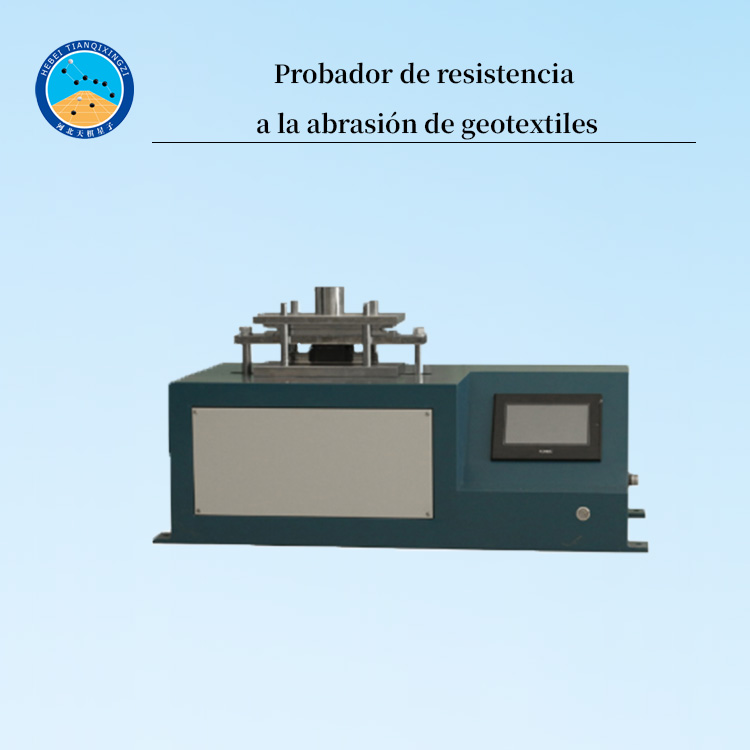 Probador de resistencia a la abrasión de geotextiles