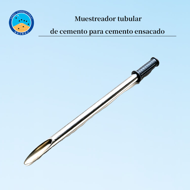 Muestreador tubular de cemento para cemento ensacado