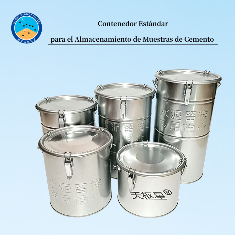 Contenedor Estándar para el Almacenamiento de Muestras de Cemento