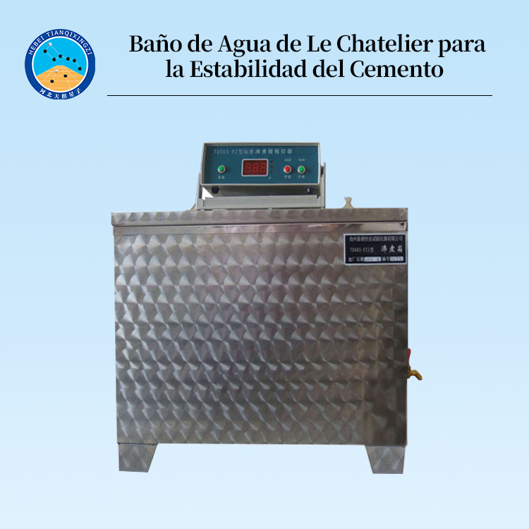 Baño de Agua de Le Chatelier para la Estabilidad del Cemento