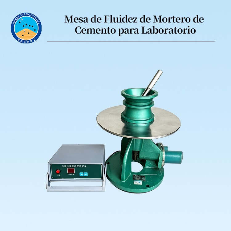 Mesa de Fluidez de Mortero de Cemento para Laboratorio