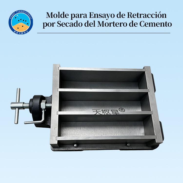 Molde para Ensayo de Retracción por Secado del Mortero de Cemento