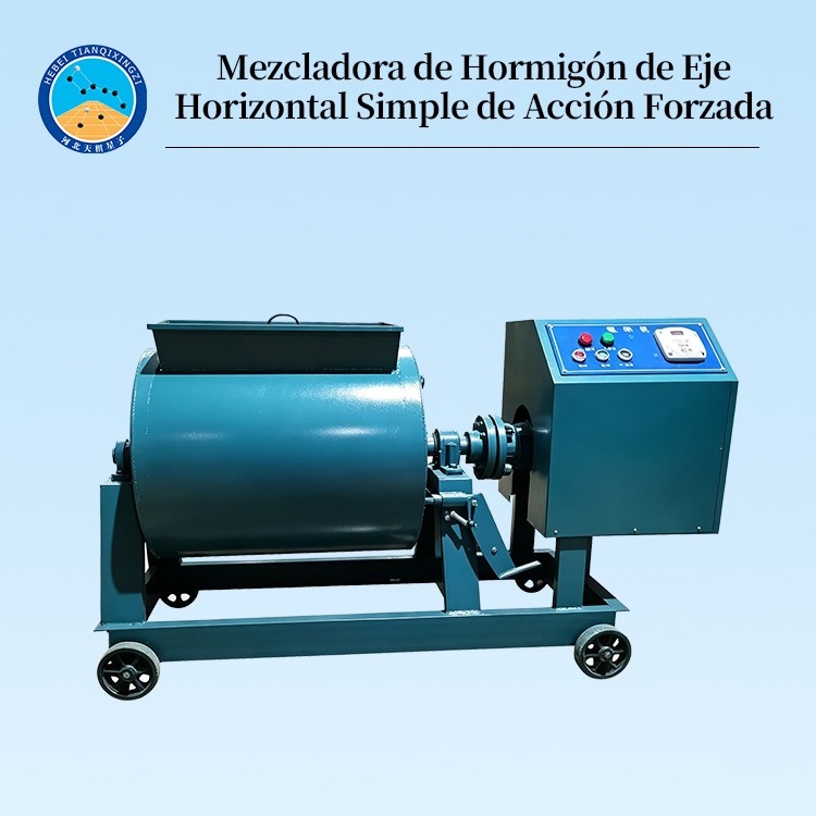Mezcladora de Hormigón de Eje Horizontal Simple de Acción Forzada