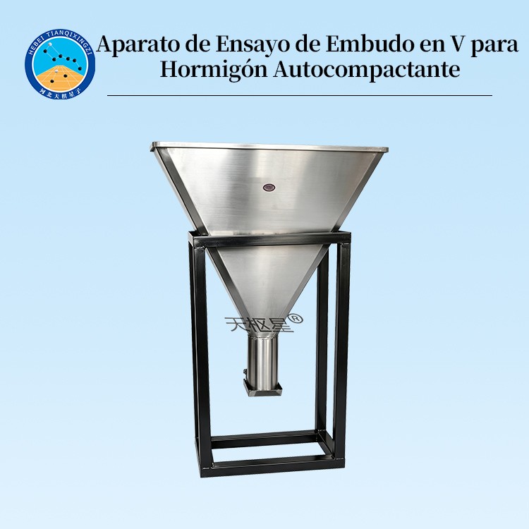 Aparato de Ensayo de Embudo en V para Hormigón Autocompactante