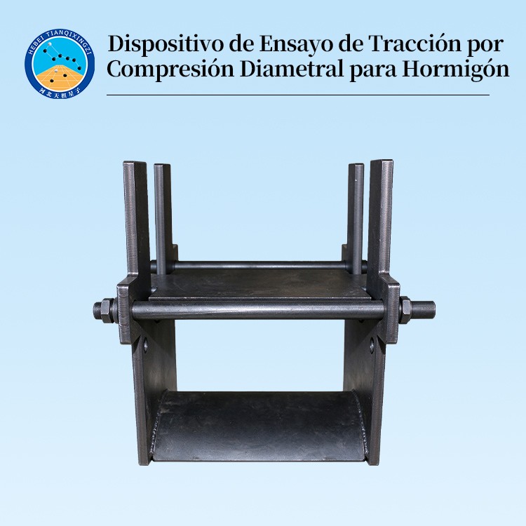 Dispositivo de Ensayo de Tracción por Compresión Diametral para Hormigón